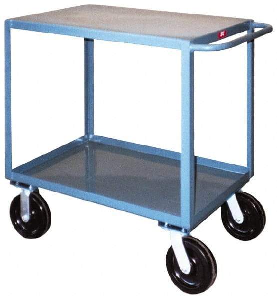 Jamco - 4,000 Lb Capacity, 30" Wide x 48" Long x 38" High Service Cart - 2 Shelf, Steel - Benchmark Tooling