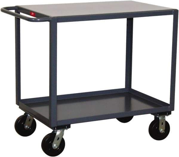 Jamco - 2,000 Lb Capacity, 30" Wide x 60" Long x 36" High Service Cart - 2 Shelf, Steel - Benchmark Tooling