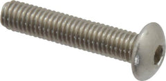 Value Collection - M5x0.80 Metric Coarse Hex Socket Drive, Button Screw - Grade 18-8 & Austenitic A2 Stainless Steel, Uncoated, Partially Threaded, 25mm Length Under Head - Benchmark Tooling