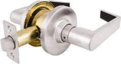 Master Lock - Grade 2 Passage Lever Lockset - 2-3/4" Back Set, Keyless Cylinder, Brushed Chrome Finish - Benchmark Tooling