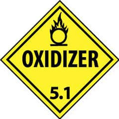 NMC - Oxidizer DOT Shipping Label - 4" High x 4" Wide - Benchmark Tooling