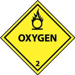 NMC - Oxygen DOT Shipping Label - 4" High x 4" Wide - Benchmark Tooling