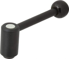 KIPP - 5/16-18, 0.94" Hub Diam, Steel Heavy Duty Adjustable Tension Lever with Internal Thread - 3.62" OAL, 1.46" High, 0.55" Hole Depth - Benchmark Tooling