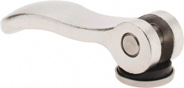 KIPP - M8 x 1.25, 0.94" Hub Diam, Stainless Steel Adjustable Clamping Handle - Benchmark Tooling