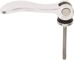 KIPP - #10-32, 0.59" Hub Diam, Stainless Steel Adjustable Clamping Handle - 1.57" Stud Length - Benchmark Tooling