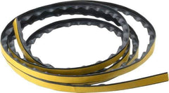 Pemko - 7' Long x 7/16" Wide, Adhesive Astragal/Meeting Stile Seals Weatherstripping - 1-3/4" Door Thickness, Silicone, Dark Brown Finish - Benchmark Tooling