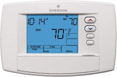 White-Rodgers - 45 to 99°F, 4 Heat, 2 Cool, Premium Commercial Digital 7 Day Programmable Universal Multi-Stage or Heat Pump Thermostat - 0 to 30 Volts, Horizontal Mount, Electronic Contacts Switch - Benchmark Tooling