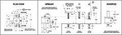 Joyce/Dayton - 1/4 Ton Capacity, 3" Lift Height, Upright Mechanical Screw Actuator - Top Plate - Benchmark Tooling