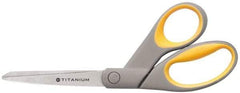 Clauss - 3-1/4" LOC, 8" OAL Titanium Standard Shears - Ambidextrous, Straight Handle, For General Purpose Use - Benchmark Tooling