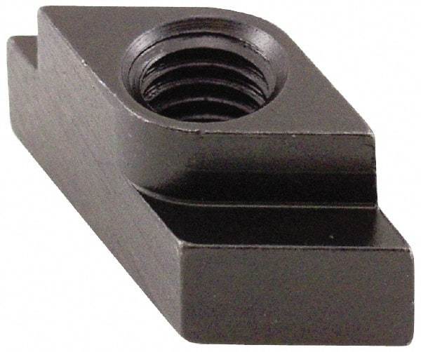 Gibraltar - 3/4-10 Blind Tapped Quarter Turn T Slot Nut - 1" Slot Width, 1 x 0.615" Base Width x Height, 1-3/4 x 1" OAL x Height - Benchmark Tooling