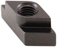 Jergens - 1/2-13 Tapped Through Quarter Turn T Slot Nut - 0.683" Slot Width, 11/16 x 7/16" Base Width x Height, 1-1/8 x 3/4" OAL x Height - Benchmark Tooling