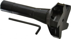 Value Collection - 3" Cut Diam, 0.656" Max Depth of Cut, 5-37/64" OAL, Indexable Square Shoulder End Mill - TPC 32..., TPG 32., TPU 32. Inserts, R8 - Benchmark Tooling