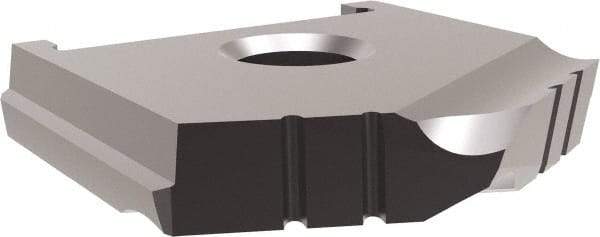 Allied Machine and Engineering - 1-1/32" Diam x 3/16" Thick, Seat Code A, 130° Included Angle Spade Drill Insert - TiAlN Coated, High Speed Steel, Series A - Benchmark Tooling