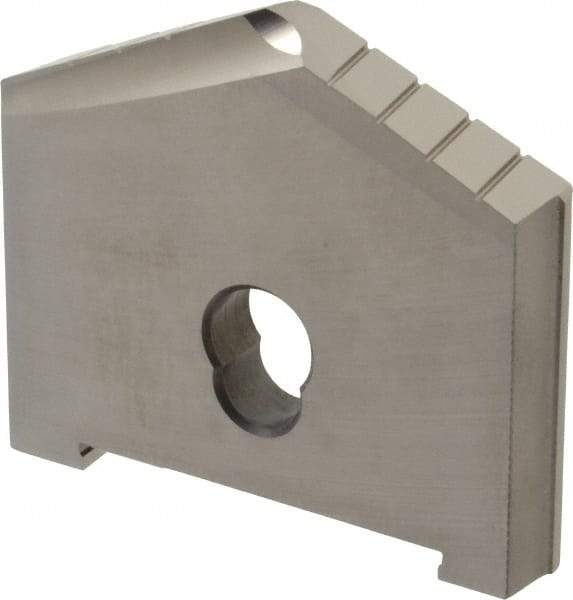 Allied Machine and Engineering - 3" Diam x 7/16" Thick, Seat Code E, 130° Included Angle Spade Drill Insert - Uncoated Powdered Metal, Powdered Metal, Series E - Benchmark Tooling