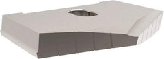 Allied Machine and Engineering - 7" Diam x 11/16" Thick, Seat Code H, 130° Included Angle Spade Drill Insert - Uncoated Powdered Metal, Powdered Metal, Series H - Benchmark Tooling