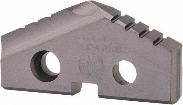 Allied Machine and Engineering - 1-1/4" Diam x 3/16" Thick, Seat Code 2, 132° Included Angle Spade Drill Insert - TiAlN Coated, High Speed Steel, Series T-A - Benchmark Tooling
