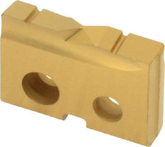 Allied Machine and Engineering - 5/8" Diam x 1/8" Thick, Seat Code 0, Flat Bottom Spade Drill Insert - TiN Coated, Cobalt, Grade Super Cobalt, Series T-A - Benchmark Tooling