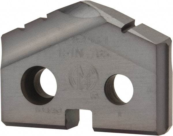 Allied Machine and Engineering - 49/64" Diam x 5/32" Thick, Seat Code 1, 132° Included Angle Spade Drill Insert - TiCN Coated, Cobalt, Grade Super Cobalt, Series T-A - Benchmark Tooling