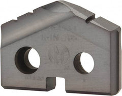 Allied Machine and Engineering - 49/64" Diam x 5/32" Thick, Seat Code 1, 132° Included Angle Spade Drill Insert - TiCN Coated, Cobalt, Grade Super Cobalt, Series T-A - Benchmark Tooling