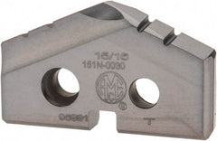 Allied Machine and Engineering - 15/16" Diam x 5/32" Thick, Seat Code 1, 132° Included Angle Spade Drill Insert - TiCN Coated, Cobalt, Grade Super Cobalt, Series T-A - Benchmark Tooling