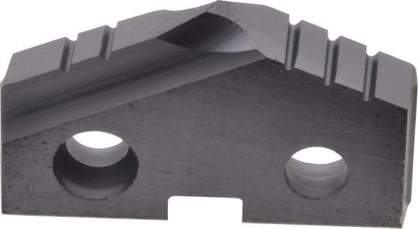 Allied Machine and Engineering - 1-1/16" Diam x 3/16" Thick, Seat Code 2, 132° Included Angle Spade Drill Insert - TiAlN Coated, Cobalt, Grade Super Cobalt, Series T-A - Benchmark Tooling