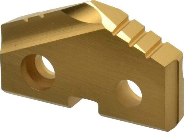 Allied Machine and Engineering - 1-1/16" Diam x 3/16" Thick, Seat Code 2, 132° Included Angle Spade Drill Insert - TiN Coated, Cobalt, Grade Premium Cobalt, Series T-A - Benchmark Tooling