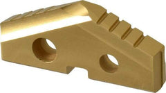 Allied Machine and Engineering - 1-3/8" Diam x 3/16" Thick, Seat Code 2, 132° Included Angle Spade Drill Insert - TiN Coated, Cobalt, Grade Premium Cobalt, Series T-A - Benchmark Tooling