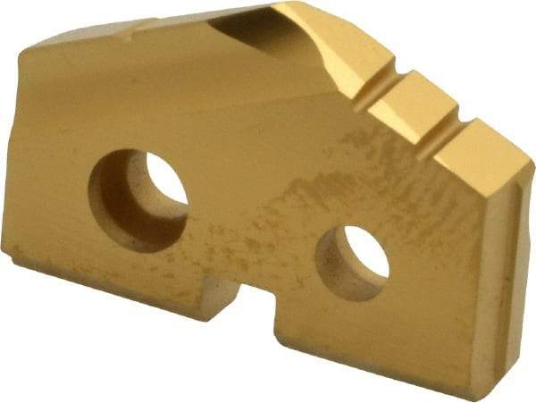 Allied Machine and Engineering - 55/64" Diam x 5/32" Thick, Seat Code 1, 132° Included Angle Spade Drill Insert - TiN Coated, Carbide, Grade K20, Series T-A - Benchmark Tooling