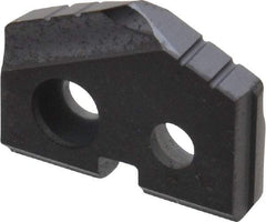 Allied Machine and Engineering - 31/64" Diam x 3/32" Thick, Seat Code Z, 132° Included Angle Spade Drill Insert - TiAlN Coated, Carbide, Grade K20, Series T-A - Benchmark Tooling