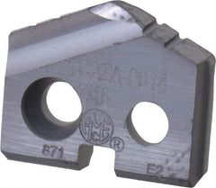 Allied Machine and Engineering - 7/16" Diam x 3/32" Thick, Seat Code Z, 132° Included Angle Spade Drill Insert - TiAlN Coated, Carbide, Grade K20, Series T-A - Benchmark Tooling