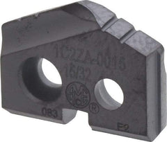 Allied Machine and Engineering - 15/32" Diam x 3/32" Thick, Seat Code Z, 132° Included Angle Spade Drill Insert - TiAlN Coated, Carbide, Grade K20, Series T-A - Benchmark Tooling