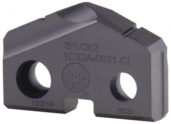 Allied Machine and Engineering - 14mm Diam 132° Seat Size 0 Spade Drill Insert - Benchmark Tooling