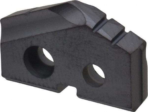 Allied Machine and Engineering - 43/64" Diam x 1/8" Thick, Seat Code 0, 132° Included Angle Spade Drill Insert - TiAlN Coated, Carbide, Grade P40, Series T-A - Benchmark Tooling