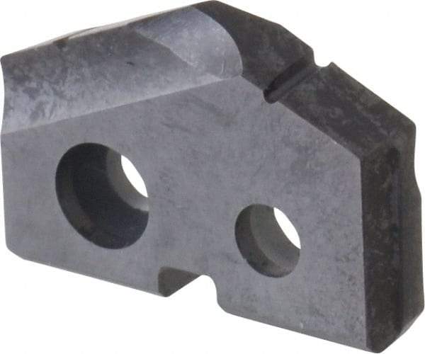 Allied Machine and Engineering - 5/8" Diam x 1/8" Thick, Seat Code 0, 132° Included Angle Spade Drill Insert - TiAlN Coated, Carbide, Grade P40, Series T-A - Benchmark Tooling