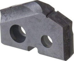 Allied Machine and Engineering - 5/8" Diam x 1/8" Thick, Seat Code 0, 132° Included Angle Spade Drill Insert - TiAlN Coated, Carbide, Grade P40, Series T-A - Benchmark Tooling