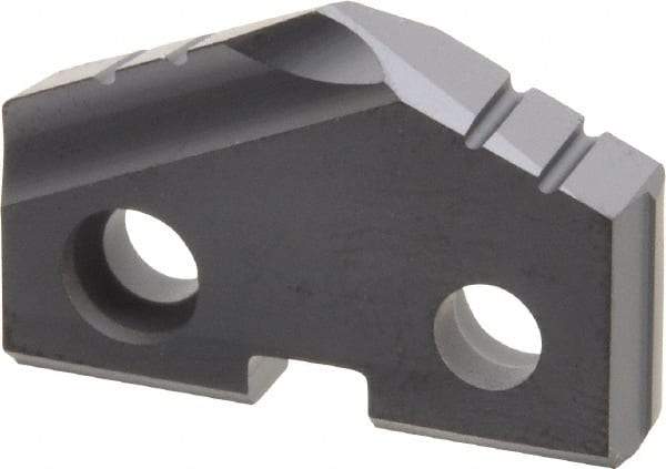 Allied Machine and Engineering - 1" Diam x 3/16" Thick, Seat Code 2, 132° Included Angle Spade Drill Insert - TiAlN Coated, Carbide, Grade P40, Series T-A - Benchmark Tooling