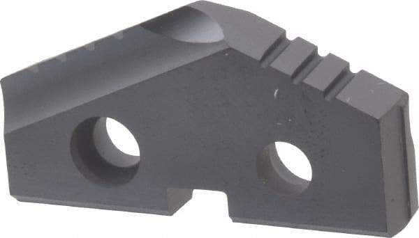 Allied Machine and Engineering - 1-7/32" Diam x 3/16" Thick, Seat Code 2, 132° Included Angle Spade Drill Insert - TiAlN Coated, Carbide, Grade P40, Series T-A - Benchmark Tooling