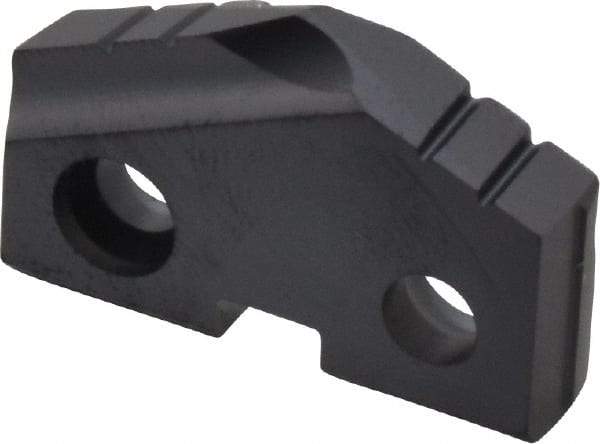Allied Machine and Engineering - 63/64" Diam x 3/16" Thick, Seat Code 2, 132° Included Angle Spade Drill Insert - TiAlN Coated, Carbide, Grade P40, Series T-A - Benchmark Tooling