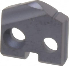 Allied Machine and Engineering - 22/57" Diam x 3/32" Thick, Seat Code Y, 132° Included Angle Spade Drill Insert - TiAlN Coated, Carbide, Grade P40, Series T-A - Benchmark Tooling
