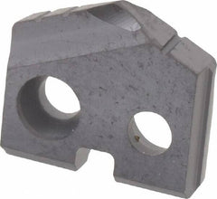Allied Machine and Engineering - 13/32" Diam x 3/32" Thick, Seat Code Y, 132° Included Angle Spade Drill Insert - TiAlN Coated, Carbide, Grade P40, Series T-A - Benchmark Tooling