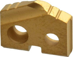 Allied Machine and Engineering - 7/16" Diam x 3/32" Thick, Seat Code Z, 132° Included Angle Spade Drill Insert - TiN Coated, Carbide, Grade P40, Series T-A - Benchmark Tooling