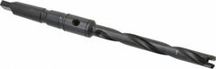 Allied Machine and Engineering - Series 0, 33/64 to 11/16" Diam, 2MT Taper Shank, Helical Flute Spade Drill - 4-1/2" Max Depth, 6-49/64" Body Length, 9-19/32" OAL, Extended Length, Through Coolant - Benchmark Tooling