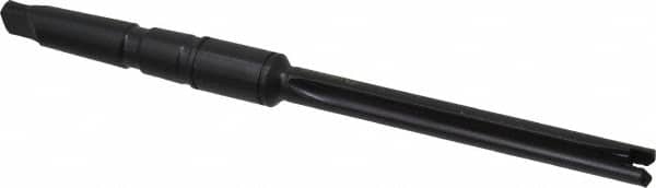 Allied Machine and Engineering - Series 0, 33/64 to 11/16" Diam, 2MT Taper Shank, Straight Flute Spade Drill - 4-1/2" Max Depth, 6-49/64" Body Length, 9-19/32" OAL, Extended Length, Through Coolant - Benchmark Tooling