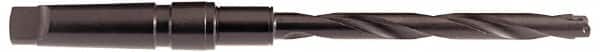 Allied Machine and Engineering - Series 0.5, 15.5 to 17.5mm Diam, 2MT Taper Shank, Helical Flute Spade Drill - 114.3mm Max Depth, 171.8mm Body Length, 243.7mm OAL, Extended Length, Through Coolant - Benchmark Tooling