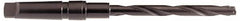 Allied Machine and Engineering - Series 0.5, 39/64 to 11/16" Diam, 2MT Taper Shank, Helical Flute Spade Drill - 2-1/2" Max Depth, 4-49/64" Body Length, 7-19/32" OAL, Standard Length, Through Coolant - Benchmark Tooling