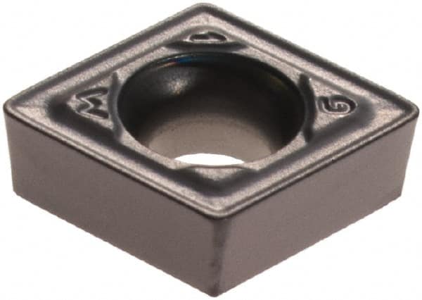 Iscar - CCMT2-1 WG Grade IC907 Carbide Turning Insert - TiAlN/TiN Finish, 80° Diamond, 1/4" Inscr Circle, 3/32" Thick, 1/64" Corner Radius - Benchmark Tooling