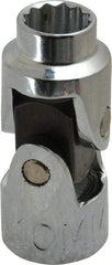 Proto - 3/8" Drive, Standard Hand Socket - 12 Points, 1-3/4" OAL, Alloy Steel, Chrome Finish - Benchmark Tooling