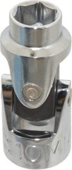 Proto - 3/8" Drive, Standard Hand Socket - 6 Points, 1-3/4" OAL, Alloy Steel, Chrome Finish - Benchmark Tooling