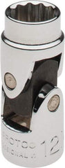 Proto - 3/8" Drive, Standard Hand Socket - 12 Points, 1-3/4" OAL, Alloy Steel, Chrome Finish - Benchmark Tooling