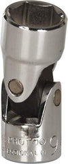 Proto - 9/16", 3/8" Drive, Standard Hand Socket - 6 Points, 1-27/32" OAL, Alloy Steel, Chrome Finish - Benchmark Tooling
